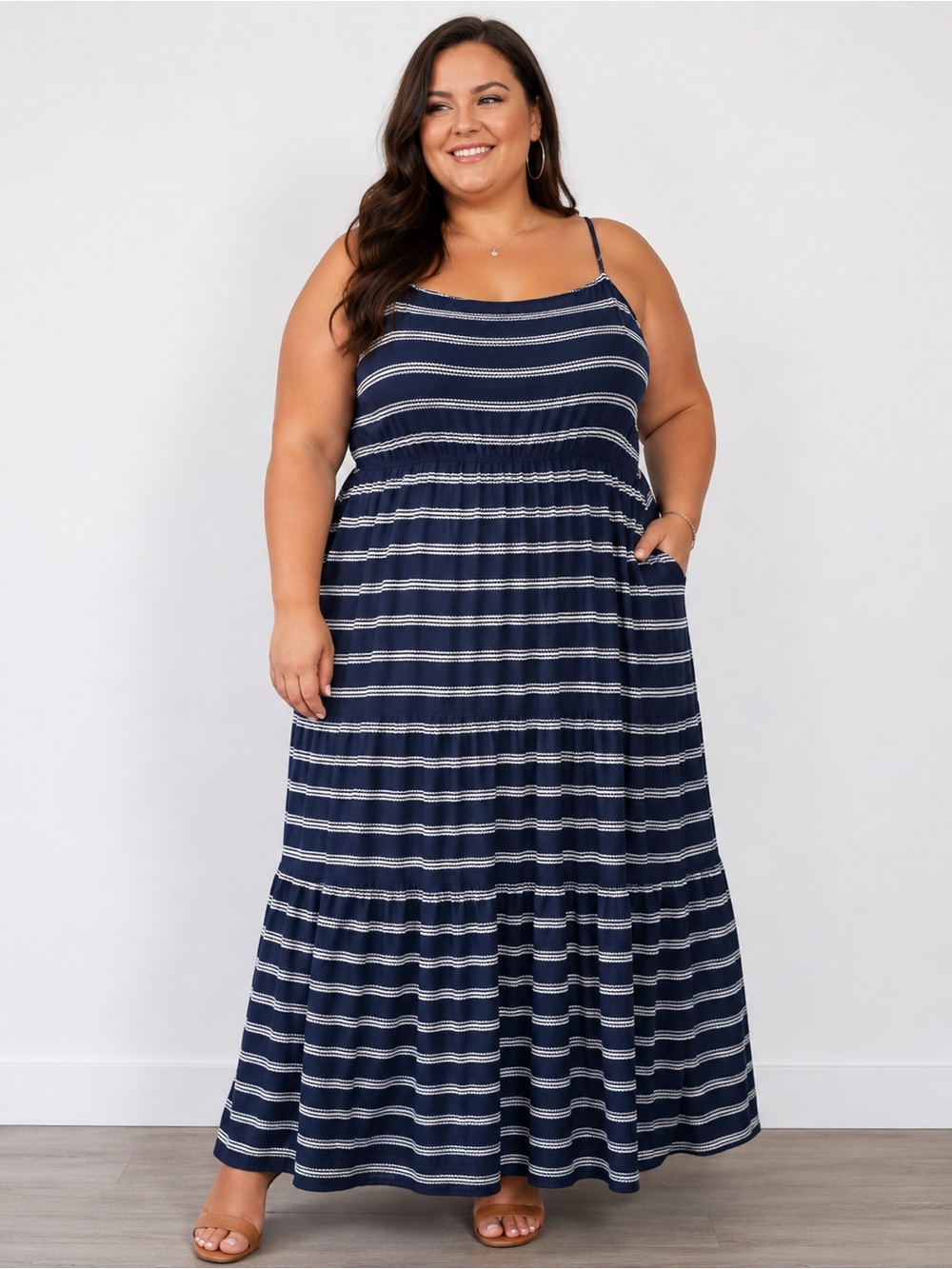 Hudson North Striped Maxi Dress – Women’s XL